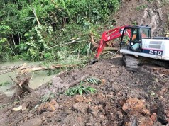 Continúan obras para la remoción de escombros en el municipio de La Palma