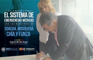 Se implementará Sistema de Emergencias Médicas con los municipios de Soacha, Mosquera, Chía y Funza