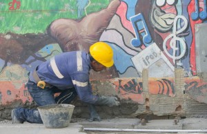 Se verifican obras en el Colegio Bojacá y la cancha de Mercedes de Calahorra