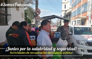 Operativos de control a vendedores informales en Funza