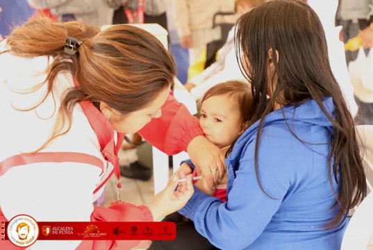 Se llevó a cabo la III Jornada Nacional de Vacunacion en el municipio de Funza