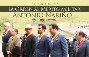 Gobernador de Cundinamarca recibió la Órden al Mérito Militar Antonio Nariño
