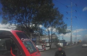 Tráfico lento en la vía Funza – Calle 13 por choque