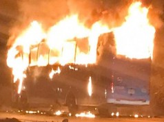 Capturados presuntos delincuentes, que quemaron bus intermunicipal cerca a peaje