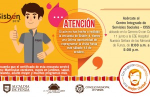 Ábrele la puerta a la encuesta del Sisbén en Funza