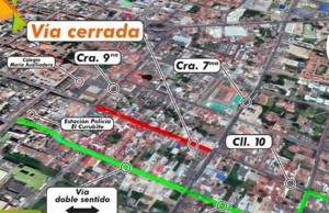 Importantes cierres viales en el municipio de Chía