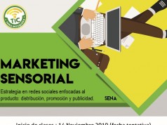 Invitación a inscribirse al curso marketing sensorial en Mosquera