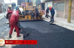 Continúan las obras de recuperación de la malla vial en Funza
