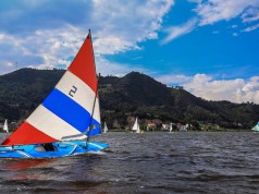 Veleros volvieron a navegar en la Laguna de Fúquene