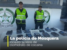 Incautación de 14 kilos de clorhidrato de cocaína en Mosquera