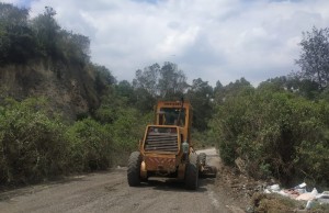 Se realizaron obras de mejoramiento en la vía La Punta entre Tienda Nueva y Tenjo