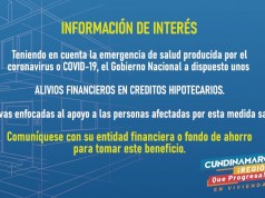Alivios financieros para deudores de créditos hipotecarios