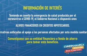 Alivios financieros para deudores de créditos hipotecarios