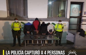 Policía capturó a cuatro personas por hurto a bus intermunicipal en Mosquera