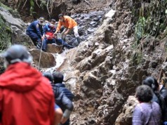 Cuatro personas rescatadas tras avenida torrencial en la vereda San Antonio de Bojacá