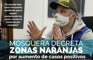 Mosquera decreta zonas naranjas por aumento de casos de COVID