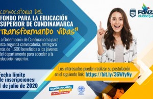 Segunda convocatoria para acceder a la educación superior en Cundinamarca