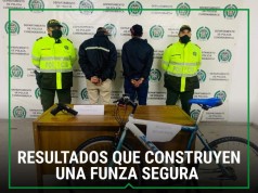 Captura de dos individuos en flagrancia, quienes hurtaron una bicicleta en Funza