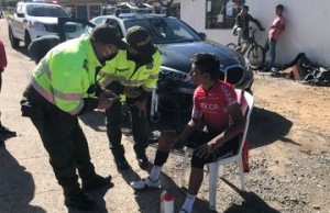 Nairo Quintana sufre accidente en Boyacá