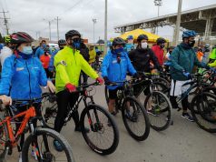 En Funza, Madrid y Mosquera se realizó la ciclovía por la vida