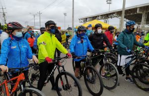 En Funza, Madrid y Mosquera se realizó la ciclovía por la vida
