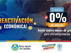 Microempresarios cundinamarqueses podrán acceder acredito del Banco Agrario al 0% de interés