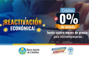 Microempresarios cundinamarqueses podrán acceder acredito del Banco Agrario al 0% de interés