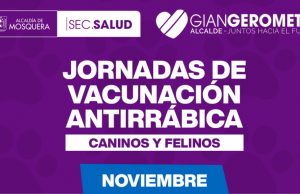Jornadas de vacunación antirrábica en Mosquera