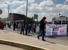 Marchas obstaculizan paso por calle 13