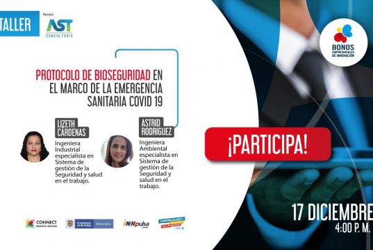 Taller de bioseguridad contra la Covid-19 para cundinamarqueses