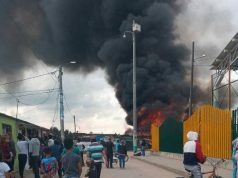 Se presentó fuerte incendio en Mosquera