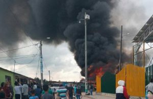 Se presentó fuerte incendio en Mosquera