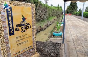 Nueva placa huella para vereda El Coclí en Funza