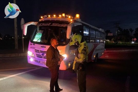 Operativos de control a transporte público en Funza