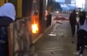 Protestas se toman Peaje El Corzo en Madrid