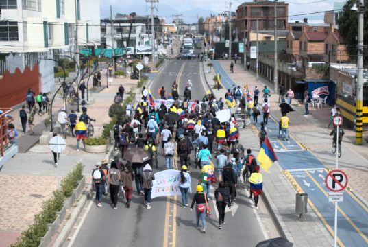 Bloqueos intermitentes en vías de Funza y Mosquera