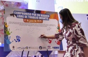 Madrid firma pacto para terminar con el trabajo infantil
