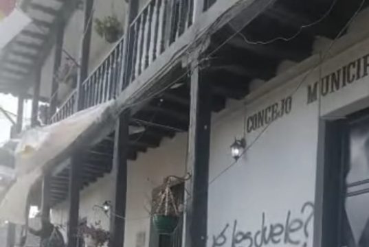 Actos vandálicos en la alcaldía de Madrid