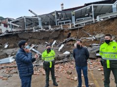 Plaza de mercado en Ubalá se desplomó