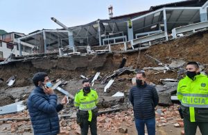 Plaza de mercado en Ubalá se desplomó