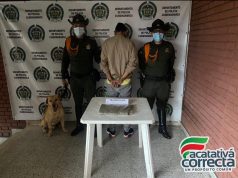 Detienen a sujeto en Facatativá por transportar sustancias psicoactivas