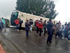 Bus escolar sufrió un accidente en Tocancipá