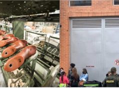 Espeluznante robo a una fabrica de zapatos en Bogotá