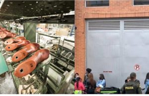 Espeluznante robo a una fabrica de zapatos en Bogotá