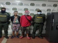 Capturan una pareja por robar una nevera en Girardot, Cundinamarca