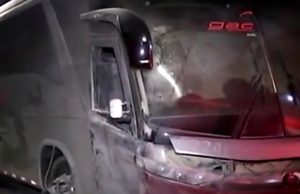 Bus intermunicipal fue incendiado en Fontibón