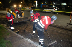 Joven muere atropellado mientras trabajaba en una obra vial