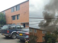 Se presentó un fuerte incendio en Mosquera
