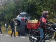 Fuerte accidente vial en Cundinamarca