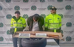 En Mosquera un hombre fue capturado por hurto y porte de arma de fuego
